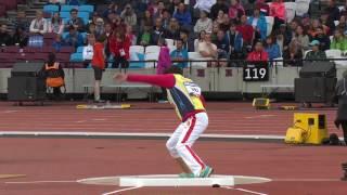 Qing Wu | Gold Women's Shot Put F36 | Final | London 2017 World Para Athletics Championships