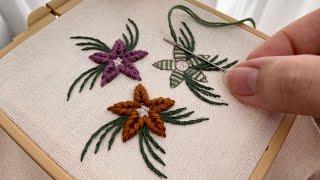 Effortless Flower Embroidery for Beginners: Easy and Beautiful Embroidery Designs/Simple Needle work