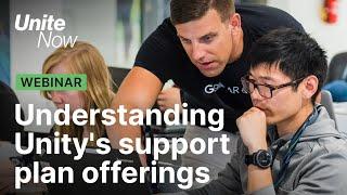 Understanding Unity's support plan offerings | Unite Now 2020