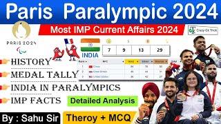 Paris Paralympics 2024 : Detailed Analysis | 2024 Paralympic  | Paralympic | CrazyGkTrick - Sahu Sir