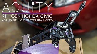 ACUITY 1880 Adjustable Short Shifter Install Guide for 2012-2015 Honda Civics