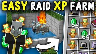 EASIEST Raid XP Farm Minecraft Bedrock 1.21!