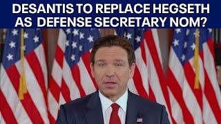 Reaction to Trump considering Desantis to replace Hegseth as Defense Secretary nominee