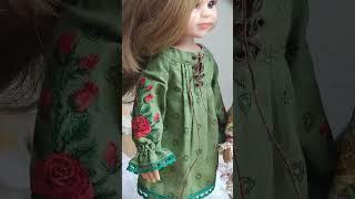 Tea Rose Dress for Paola Reina, sewing pattern by m.dita  #sewingfordolls #sewing #dollfashion