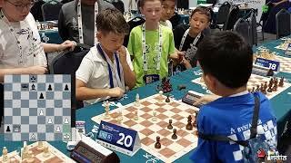 Crowd loves watching Queen endgame - German vs Martin | 26th Asian Youth Blitz U-10 Open