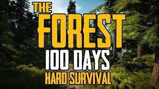 I Spent 100 Days in The Forest Hard Survival and Here's What Happened