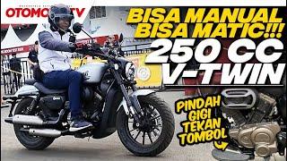 MATIK SPORT CRUISER V-TWIN 250 cc..!!! PINDAH GIGI TEKAN TOMBOL, QJMotor SRV 250 AMT | Otomotif TV