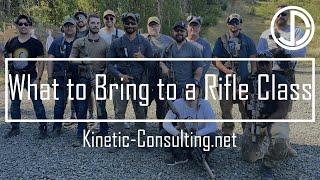 What to Bring to a Rifle Class