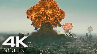 Nuclear Explosions Demolish City (2024) 4K Scene | FALLOUT