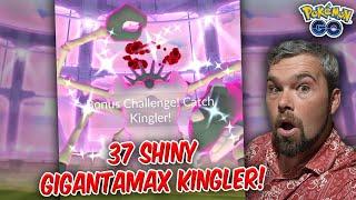 37 Shiny Gigantamax Kingler Battles & THIS is what we got! (Pokémon GO)