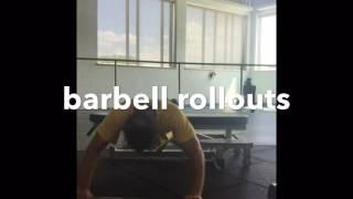 barbell rollouts