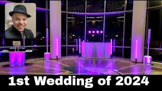 DJ Gig Log | 1st Wedding of 2024 | All White Setup in ACTION | 2-24-24