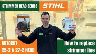 How to reload the Stihl Autocut 25-2 and 27-2 strimmer heads - Stihl Strimmer head series