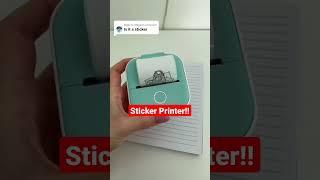 Yes it is an Inkless Sticker printer. It Comes With a free Printing Paper!