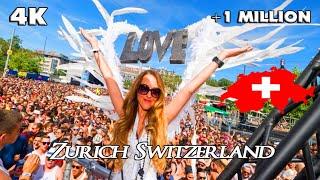 Zürich Street Parade 2024: 1 Million People Party by Lake Zurich  | 4K Festival Highlights