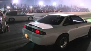 2JZ NISSAN 240SX TAKES DOWN COCKEY MUSCLE CARS