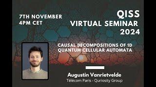 Augustin Vanrietvelde: Causal decompositions of 1D Quantum Cellular Automata