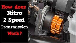 How a 2 speed RC Nitro Transmission & Clutch work (RC Nitro Centrifugal clutch Shifting Explained)