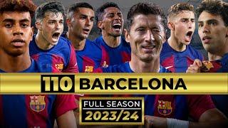 All 110 Barcelona Goals 2023/24 | English | FULL SEASON | CINEMATIC STYLE