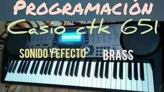 programación sonidos brass en organo teclado casio ctk 651 para ministerio de alabanza y adoración