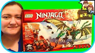 LEGO Ninjago The Green NRG Dragon 70593 Speed Build & Review - BrickQueen