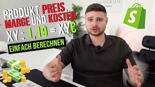 Produkt Preis, Marge und Kosten richtig berechnen um maximalen Profit zu erzielen!