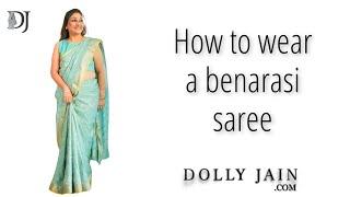 Dolly Jain Wearing a STUNNING Benarasi Saree to Mom's House