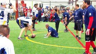 Wounded Warriors Take On Former Football Stars