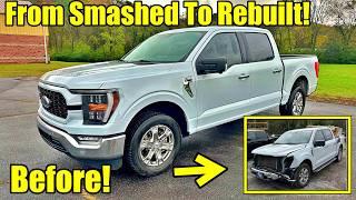 We REBUILT THE $10000 FORD F150! Never BUY A TRUCK WITH ALL THE AIRBAGS BLOWN!