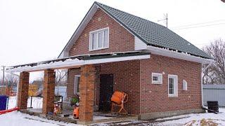 A thin man BUILT A HOUSE and made an AMAZING decoration of the MANSARD floor with his own hands