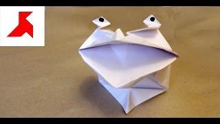 How to make a talking origami FROG out of A4 paper