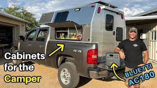 Cabinets for the DIY Truck Camper - BLUETTI AC180  ( PART 5 )