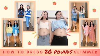 How to dress to look 20 pounds slimmer - TIK TOK / XiaoHongShu [Kimkim twins 金金 twins]