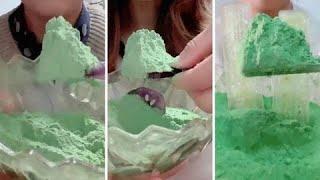 Asmr | Coated Matcha Ice Eating Sounds [Solo: 234] Compilation #6 