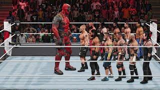 WWE 2K24 - Giant DeadPool vs Mini WWE Superstars Match!