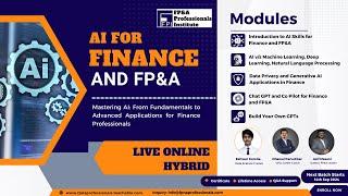 AI for Finance and FP&A Webinar | FP&A Professionals Institute | 8 Sep 2024