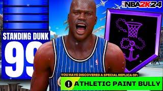 99 STANDING DUNK + 97 BLOCK + 90 DUNK SHAQ BUILD CAN DO EVERYTHING! BEST CENTER BUILD IN NBA2K24!