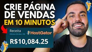 HOSTGATOR: HOW TO CREATE A WEBSITE, HOW TO CREATE A SALES PAGE IN 10 MINUTES (Full Class 2025)