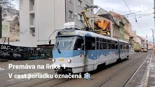 Vianočná električka v Bratislave 2021