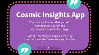 How to use Cosmic Insights app to analyse your birth chart?