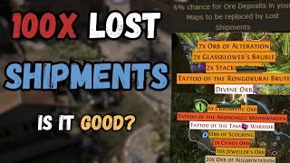 Poe 3.26 - Loot from 100x Lost Shipments - New Lost in Transit Node - Multi Divine Jackpots?