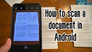 How to scan a document in Android