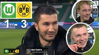 Nuri Sahin Beier Brandt Interview Nach Dem Spiel VfL Wolfsburg 1 vs 3 Borussia Dortmund 22/12/2024