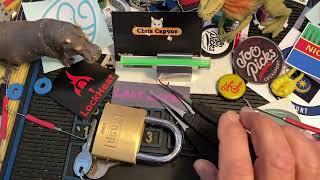 #2296 KASP padlock Jimmy Longs 