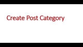 Create Post Category | Parent child category in WordPress | Lec05