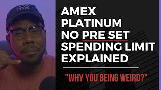 AMEX PLATINUM - No Pre Set Spending Limit Explained