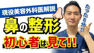 【8分でわかる】鼻の整形について初心者向けに解説してみた