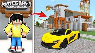 NAGKA SUPERCAR McLAREN AKO Galing sa PINAKA MATAAS na TOWER sa UWU CITY sa Minecraft PE