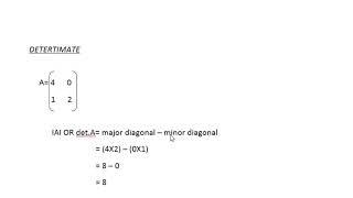 JOE SIWALE Calculating the determinate of a matrix d