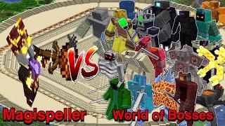 Minecraft |Mobs Battle| Your Requests| Magispeller (Illage and Spillage) VS World of Bosses